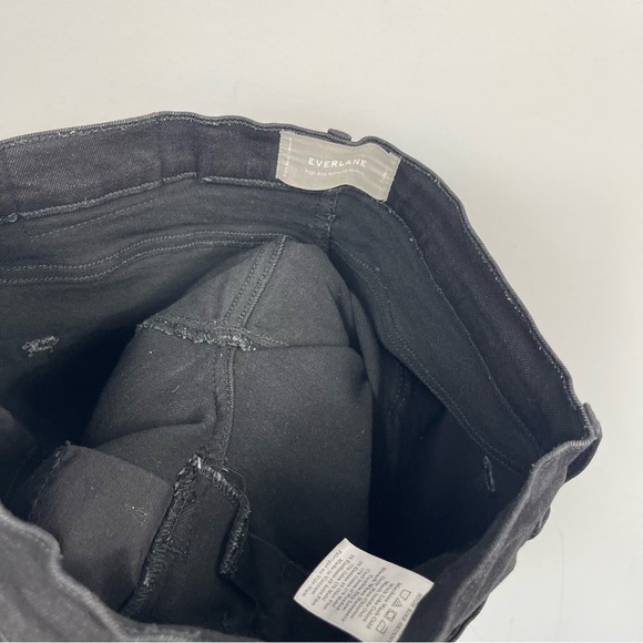 Everlane The Authentic Stretch High Rise Skinny Ankle Jeans Black Size 29 - Picture 12 of 15